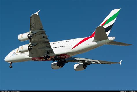 A Eei Emirates Airbus A Photo By Ramon Jordi Id