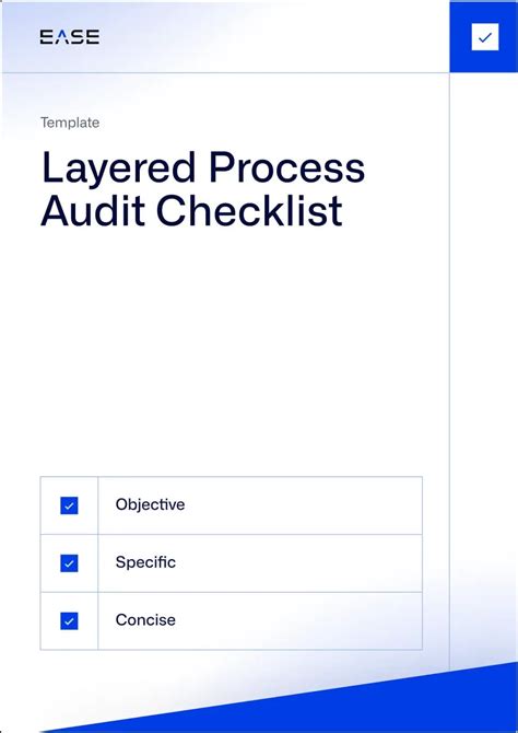 Layered Process Audit Checklist Pdf Template Ease