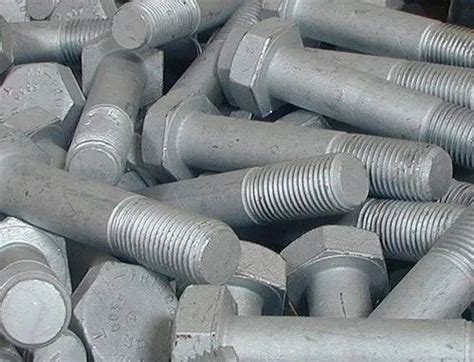 Silver Mild Steel Hot Dip Galvanized Bolt For Industrial 50 Kg At Rs