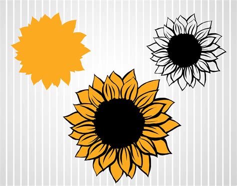 Sunflower Pattern SVG