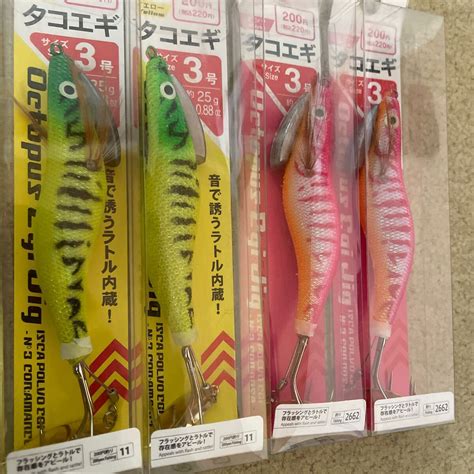 Yahooオークション ダイソー タコエギ 3号 4本セット 新品 Daiso 岸