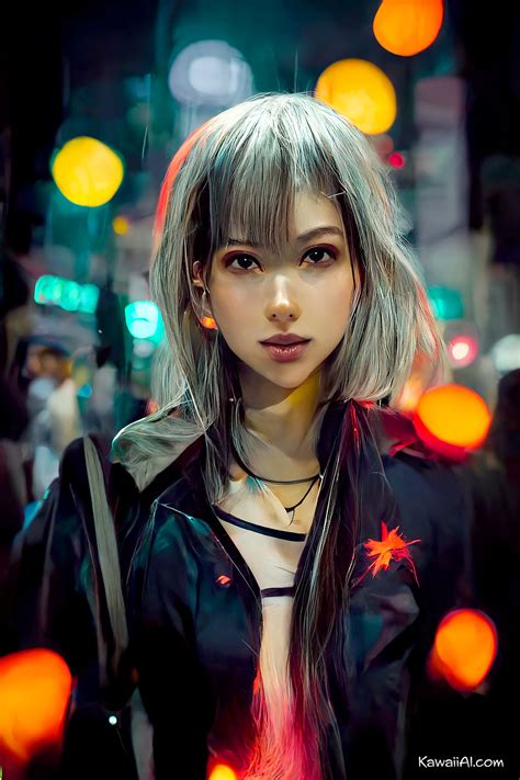 Mysterious Electrifying Japanese Girls In Shibuya Ai Art Kawaii Ai