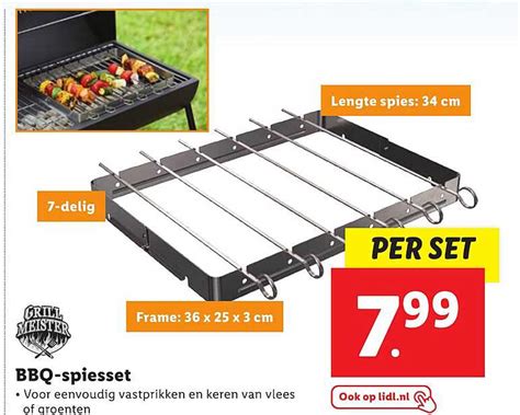 Grill Meister Bbq Spiesset Aanbieding Bij Lidl Folders Nl