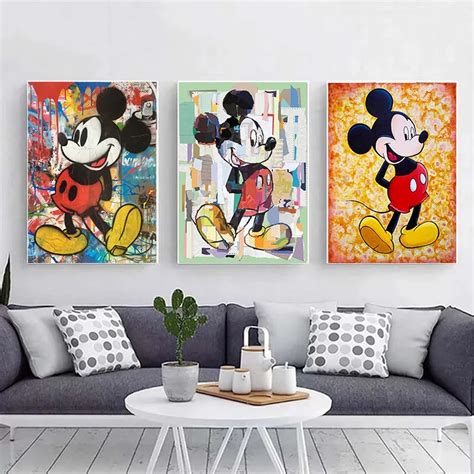 Pintura Con Diamantes De Mickey Y Minnie Mouse 5D Bordado Con