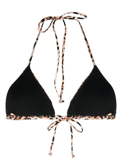 MC2 Saint Barth Leopard Print Triangle Cup Bikini Top Farfetch