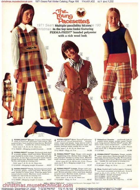 1971 Sears Fall Winter Catalog Page 190 Catalogs Wishbooks