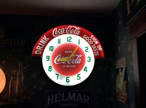 Coca Cola Theme Neon Cleveland Clock Collectors Weekly