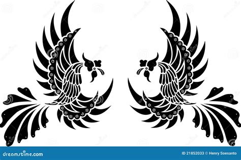 Batik Tribal Bird Isolated Vector | CartoonDealer.com #21852033