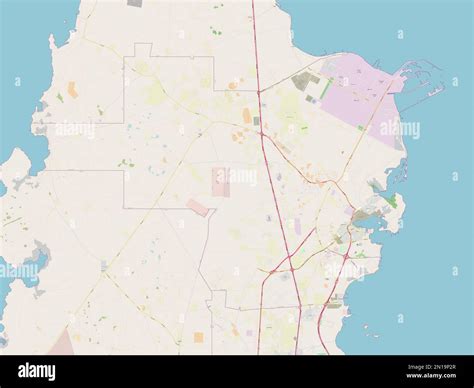 Al Khor, municipality of Qatar. Open Street Map Stock Photo - Alamy