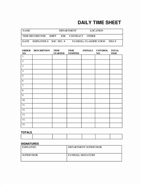 Timesheet Invoice Template Excel