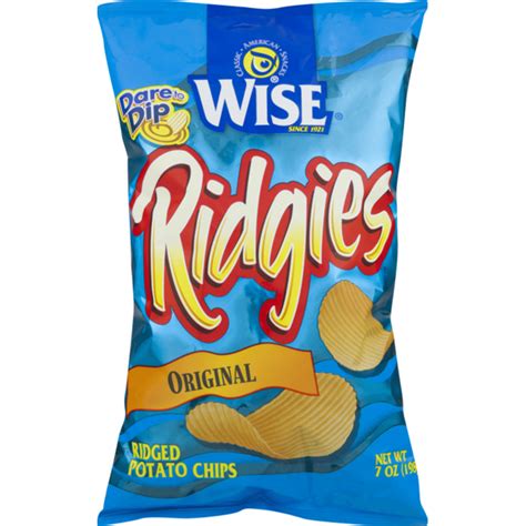 Wise Ridgies Potato Chips Original 7 Oz Delivery Or Pickup Near Me