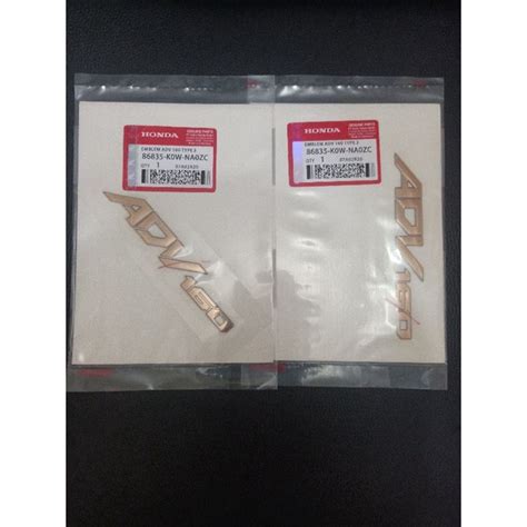 Jual Emblem Timbul Honda Adv 160 Gold Set Shopee Indonesia