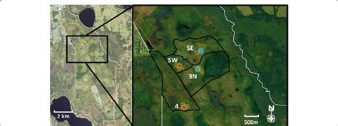 Left: Map of The Nature Conservancy's Disney Wilderness Preserve ...