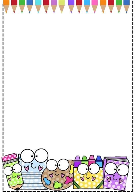 Pin By Mtra Anita 🍎 On Portadas Escolares Writing Paper Printable