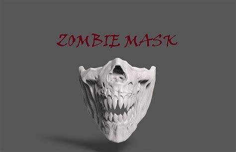 ZOMBIE MASK 3D model 3D printable | CGTrader