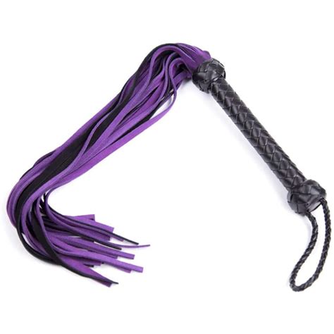 Buy BDSM Whip Genuine Leather Flogger Adult Sex Toys For Couples