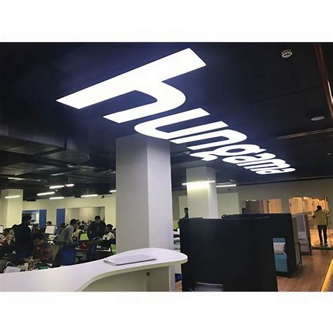 Acrylic Graphics Led Letter Signage For Promotional Shape Rectangle