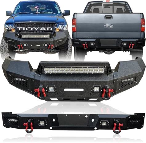 Amazon TIOYAR Front Rear Bumper Black Texture Compatible With