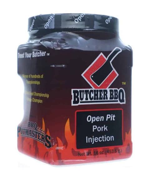 Butcher Bbq ‘open Pit’ Pork Injection 453g 16 Oz The Rub Hub