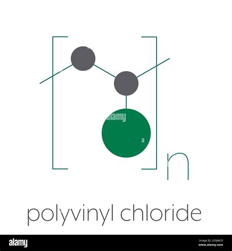 Polyvinyl chloride pvc molecule fotografías e imágenes de alta