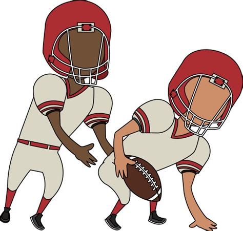 American Football Player Cartoon Vector Images Over