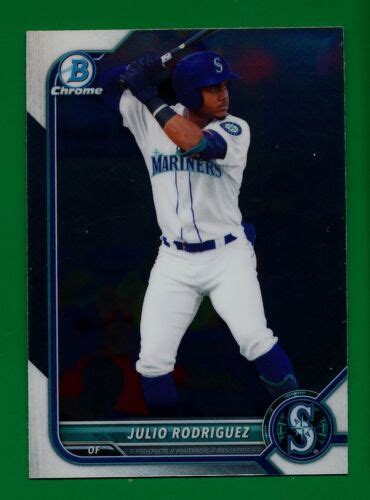 Julio Rodriguez Bowman Chrome Prospects Rookie Card Rc Mariners