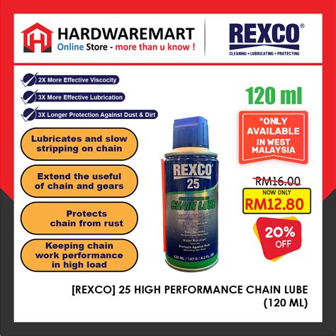 Rexco High Performance Chain Lube Pelumas Rantai Ml