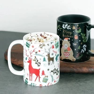 Novo Estilo N Rdico Ouro Elk Urso Caneca Casal Canecas X Caras De