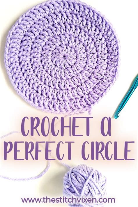 Learn To Crochet A Perfect Circle Everytime Crochet Circle Pattern