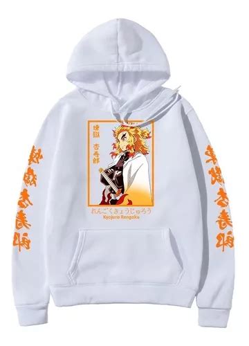 Blusa Moletom Demon Slayer Kyojuro Rengoku Chamas Anime Parcelamento