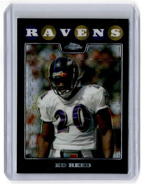 Topps Chrome Xfractor Refractor Ed Reed Baltimore Ravens Tc Ebay