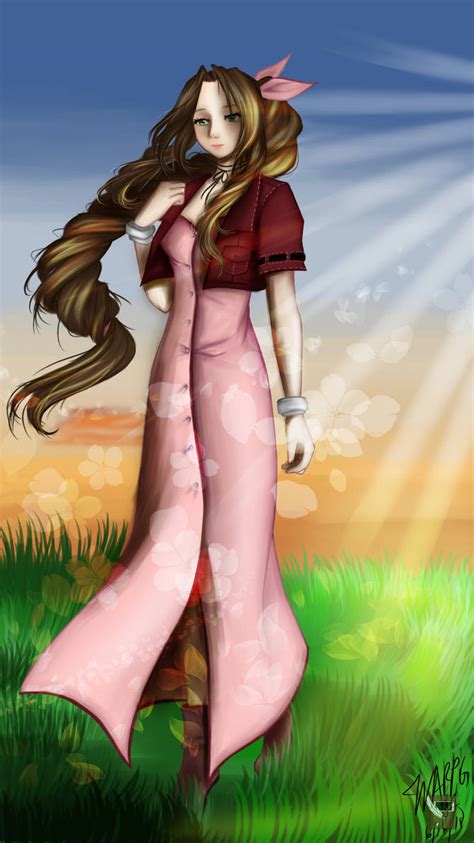 Aerith Gainsborough (remake) by Rhomoneva321 on DeviantArt