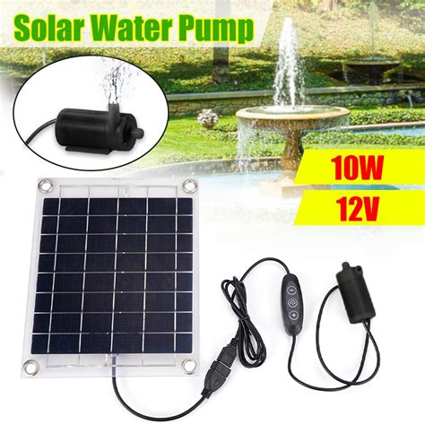 Mini Pompe Eau Solaire 10W Panneau Solaire 62 Pompe Eau Aquarium