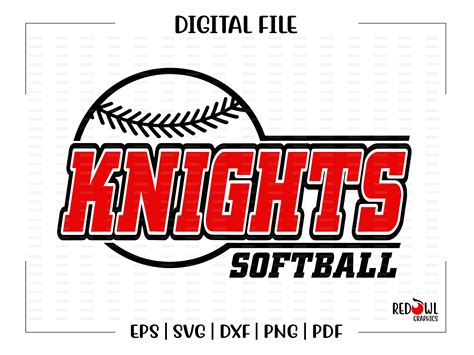 Softball Svg Knight Softball Svg Knights Knight Softball Etsy