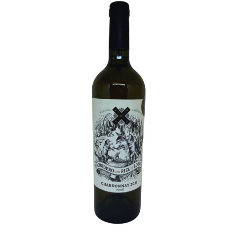 Vinho Branco Cordero En Piel De Lobo Chardonnay 2021 750ml Glasses Of