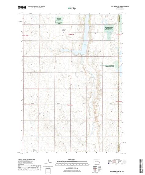 Mytopo East Vermillion Lake South Dakota Usgs Quad Topo Map