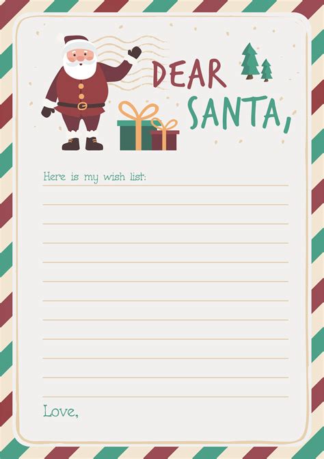 Santa list templates – Artofit