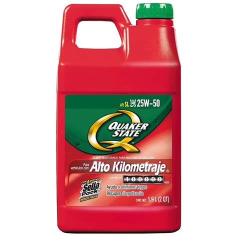 Aceite Alto Kilometraje Quaker State W De Litros Bodega