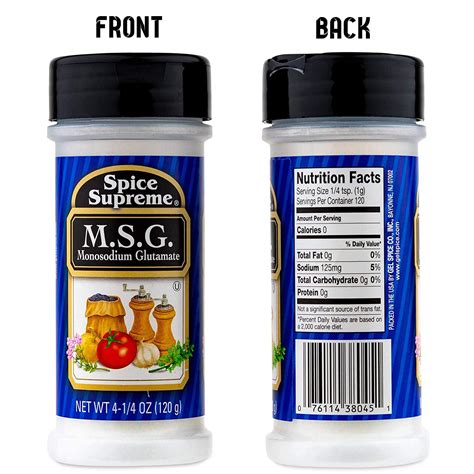 Spice Supreme Msg Monosodium Glutamate 425 Oz Australia Ubuy