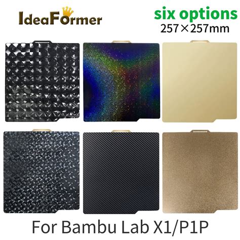 For Bambu Lab Build Plate New PED PEY PEO PET PEI Sheet 257x257mm