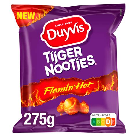Duyvis Tijgernootjes Flamin Hot Per Zak 275 G