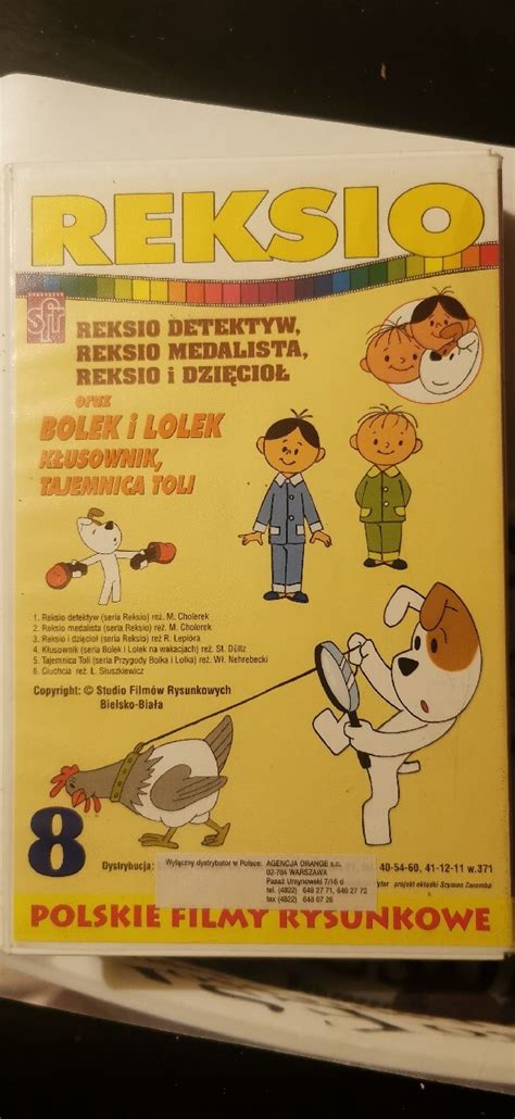 VHS Reksio Dedektyw oraz Bolek i Lolek Boża Wola Licytacja na