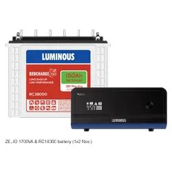 150 Ah Luminous Zelio 1700 UPS Combo At Rs 31650 In Bengaluru ID