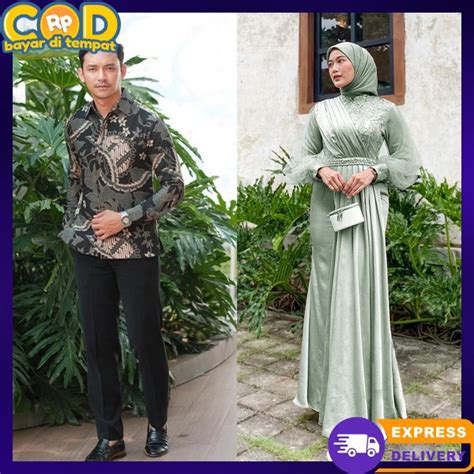 Jual Kapelan Games Couple Hari Raya Set Kouple Lebaran Baju Gamis