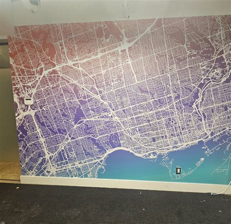 Toronto Gradient Wall Mural Wall Decals Wall Graphics Toronto