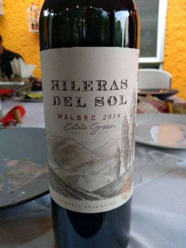 2018 Hileras Del Sol Malbec Vivino US