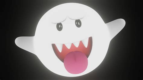 Boo From Marios Games 3d Model By Clickdamn