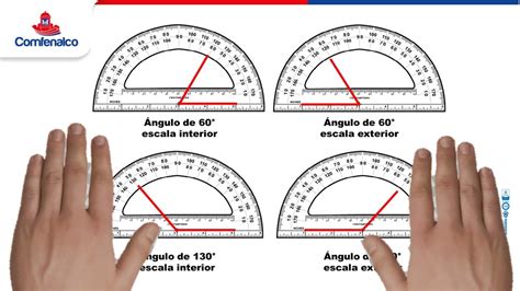 Construcci N De Ngulos Transportador Regla Y Comp S Youtube