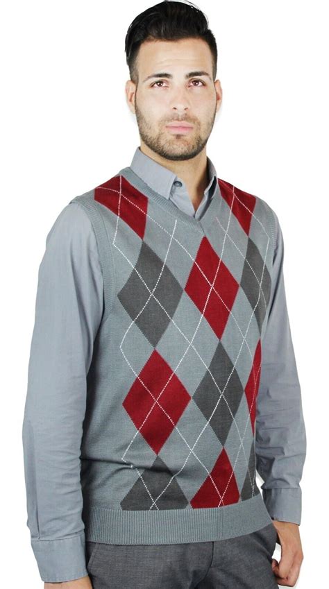 Blue Ocean Mens Argyle Sweater Vest Sv Walmart