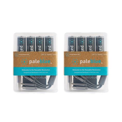 Aa Usb C Rechargeable Batteries 4 Pack Pale Blue Earth Nz